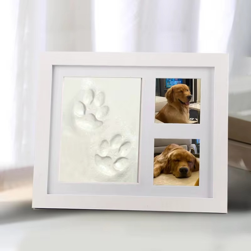 DIY Tierpfotenabdruck-Bilderrahmen-Set