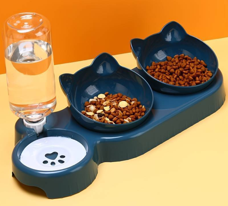 Cat Feeder & Bowl