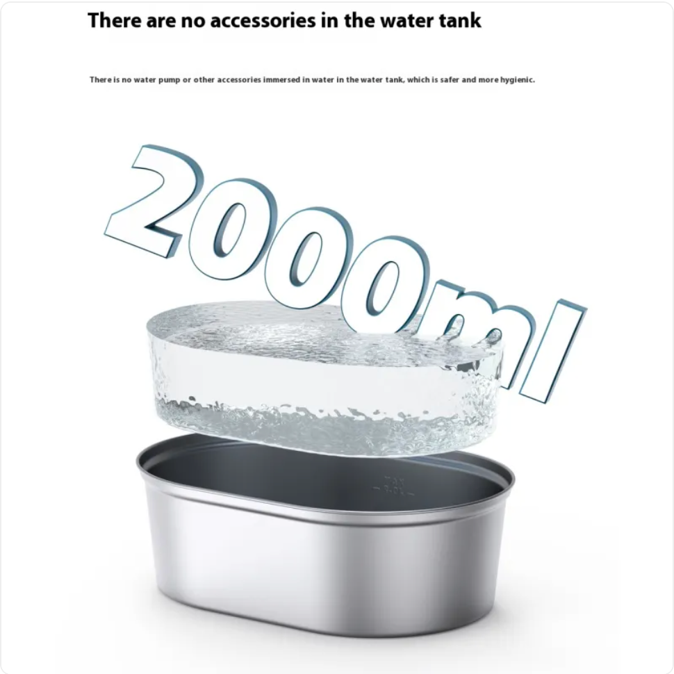 Uha Edelstahl Automatischer Haustier-Wasserspender