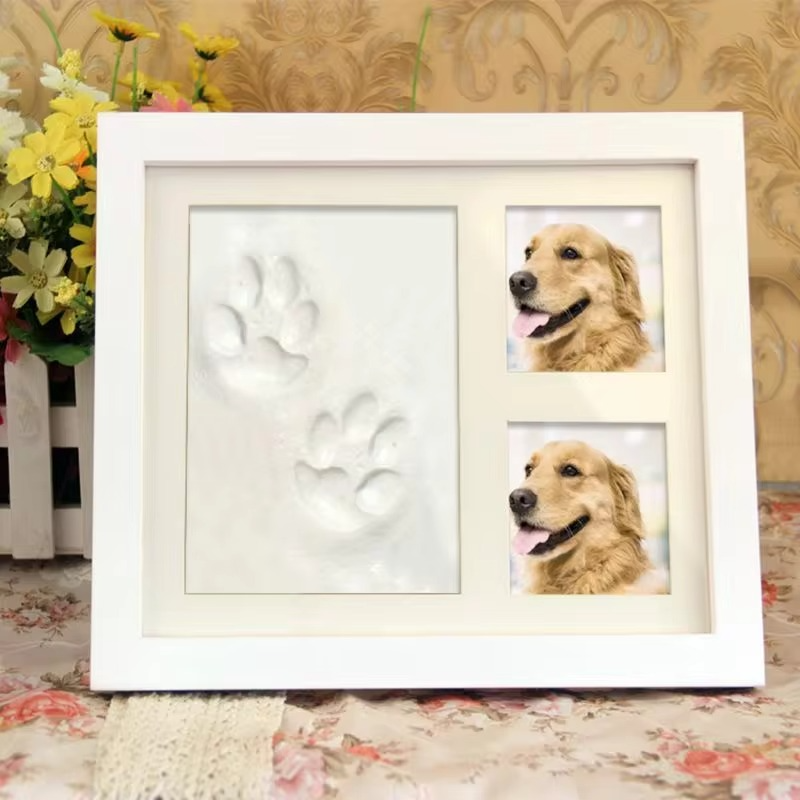 DIY Tierpfotenabdruck-Bilderrahmen-Set